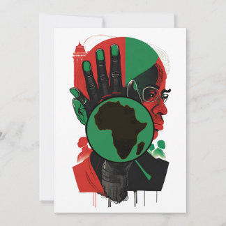 Cartão De Festividades SÉRIE DE HISTÓRIA NEGRA - O Estudioso Africano