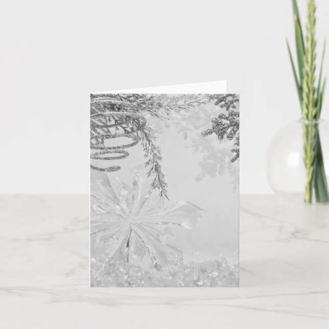 Cartão De Festividades Série "Wonderland de inverno" v (Frente)