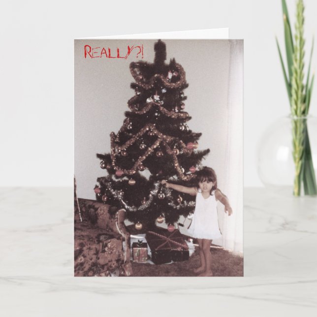 Cartão De Festividades Sério, Papais noeis? (Frente)