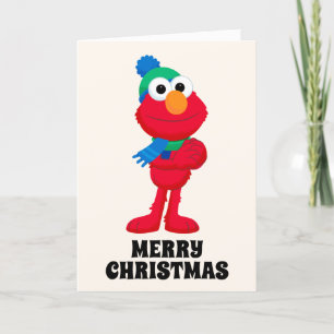 Cartão De Festividades Sesame Street Inverno Elmo