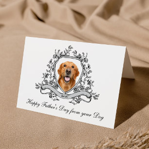 Cartão De Festividades Seu Cachorro em uma Crista Chinesa Feliz Dia dos P