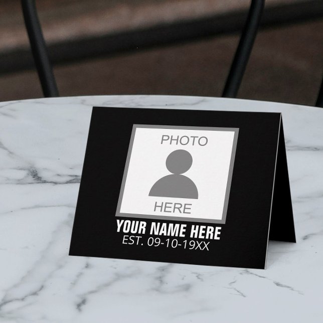 Cartão De Festividades Seu nome e idade da foto aqui (Criador carregado)