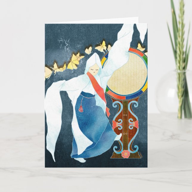 Cartão De Festividades Seung Mu, Dançar Monge Coreano (Frente)