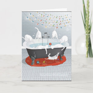 Cartão De Festividades Seven Swats, No Swimming! Holiday