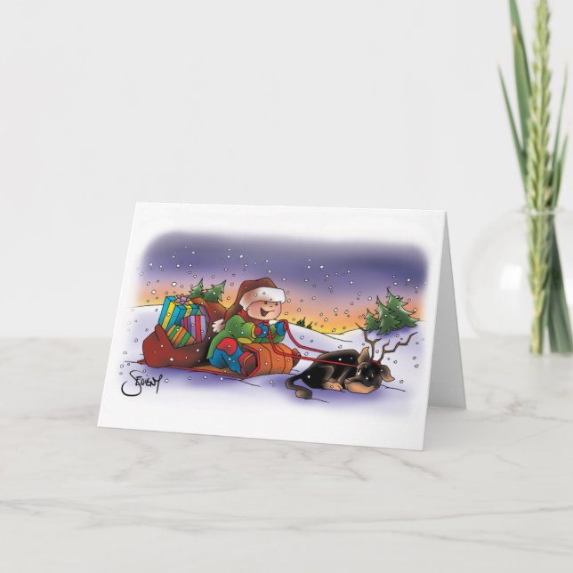 Cartão De Festividades Sevigny_Cute Christmas Card (Frente)