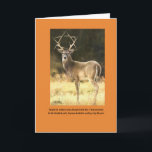 Cartão De Festividades Seymour goes stag<br><div class="desc">Stag with antlers like Star of David</div>