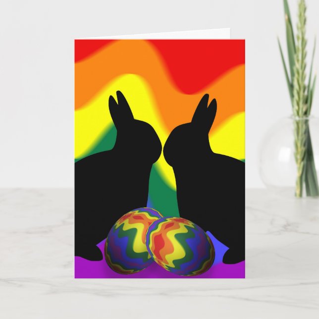 Cartão De Festividades Shadow Bunnies (Frente)