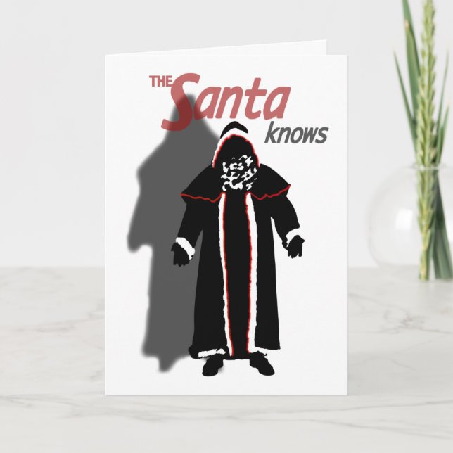 Cartão De Festividades Shadow Santa Card (Frente)