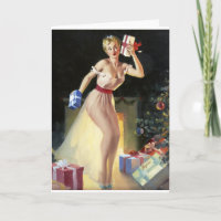 Shaking the Presents Pin Up