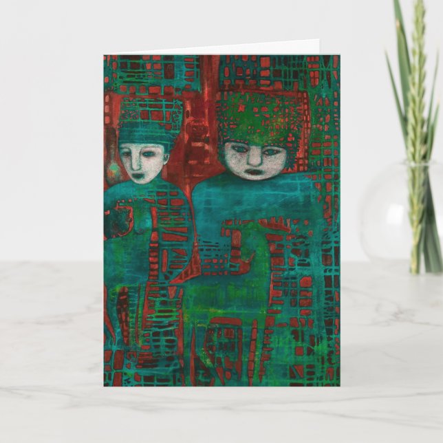 Cartão De Festividades Shall the Meek Greeting Card (Frente)