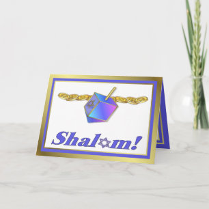 Cartão De Festividades Shalom Hanukkah Card