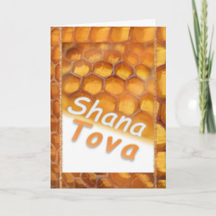 Cartão De Festividades Shana-Tova Honey Happy Rosh HaShana