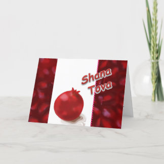 Cartão De Festividades Shana Tova - Red Pomegranate - Greeting Card
