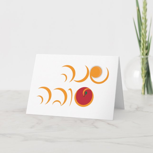 Cartão De Festividades Shanah Tova - Rosh Hashanah Hebraico Saudação (Frente)