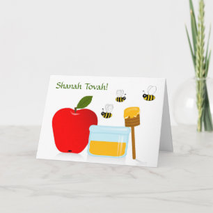 Cartão De Festividades Shanah Tovah Rosh Hashaná Ano Novo Judaico