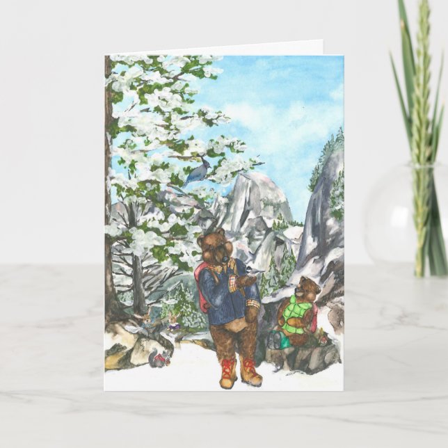 Cartão De Festividades Sharing Yosemite Blessings (Frente)