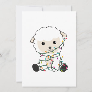 Cartão De Festividades Sheep Christmas Snow Winter Animals Sheeps