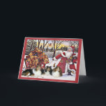 Cartão De Festividades Sheltie Christmas Card Santa Bears In Sleigh<br><div class="desc">Remembering family and friends during the holiday season is a wonderful way to keep in touch with the people you love and care about. I created these dog holiday cards with love and care and I am sure anyone who loves dogs will be delighted to receive them. You do have...</div>