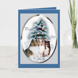 Cartão De Festividades Shetland Sheepdog Christmas Gifts