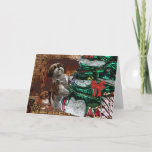 Cartão De Festividades Shih Tzu Christmas Tree Collage<br><div class="desc"></div>