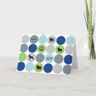 Cartão De Festividades Short Nose Holiday Card - Blue