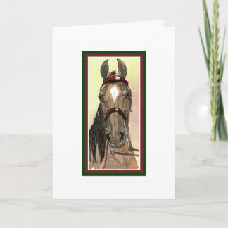Cartão De Festividades Show Horse Christmas Card