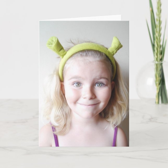 Cartão De Festividades Shrek (Frente)