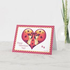 Cartão De Festividades Siamese Cat Cute Valentine's Day Card