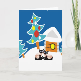 Cartão De Festividades Siamese Cats Holiday