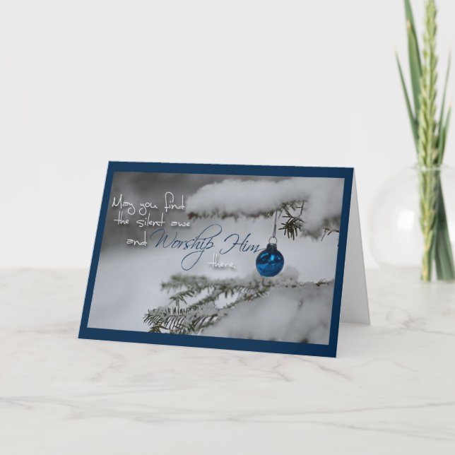 Cartão De Festividades Silent awe (Frente)