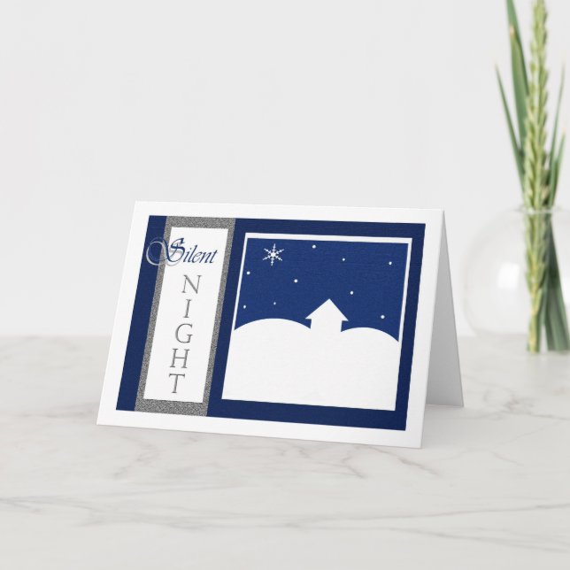 Cartão De Festividades Silent Night greeting card (Frente)