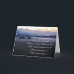 Cartão De Festividades Silent night,holy night<br><div class="desc">Christmas Card with winter landscape.</div>