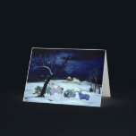 Cartão De Festividades Silent Night Holy Night 1995<br><div class="desc">Silent Night  Holy Night  1995 (oil on canvas)  Ban  Magdolna / Private Collection / Bridgeman Images Christianity New Testament Nativity Madonna & Holy Family Farm Animals Farm Animals Mammals</div>