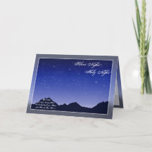 Silent Night Holy Night Christmas Card