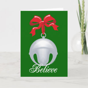 Cartão De Festividades Silver Bell Acredita