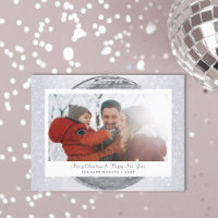 Silver Glitter Festivo Família de Inverno