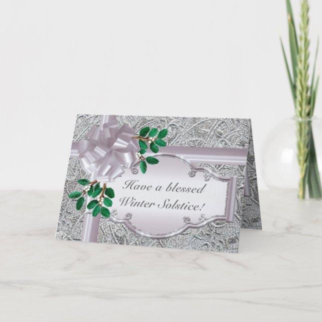 Cartão De Festividades Silver Solstice (Frente)