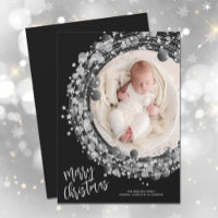 Silver Stars Wreath Feliz Foto de Natal