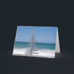 Cartão De Festividades Silver Tree<br><div class="desc">Blank on the inside so you can add your own words.</div>