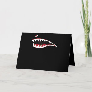 Cartão De Festividades Símbolo de Arte da Boca do Tubarão - Presente pa