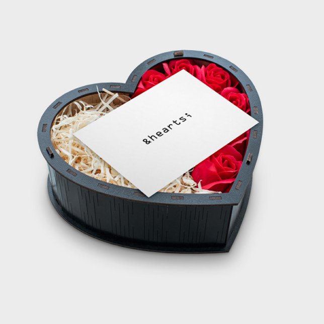 Cartão De Festividades Símbolo de Coração na Placa HTML (Create your own Valentine's Day greeting card.)