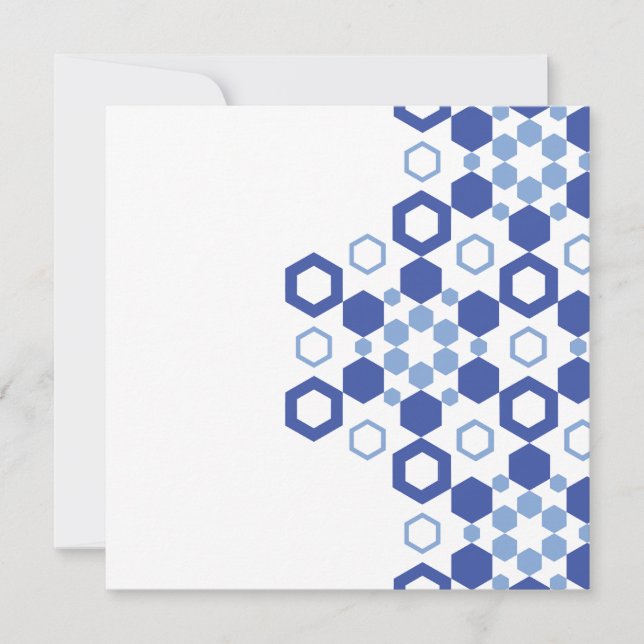 Cartão De Festividades Simetria de fosco (Frente)