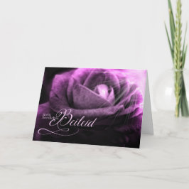 Cartão De Festividades Simpatia alemã Rosa de Lavanda profunda