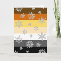 Simple and Elegant Gay Bear Pride Christmas Card