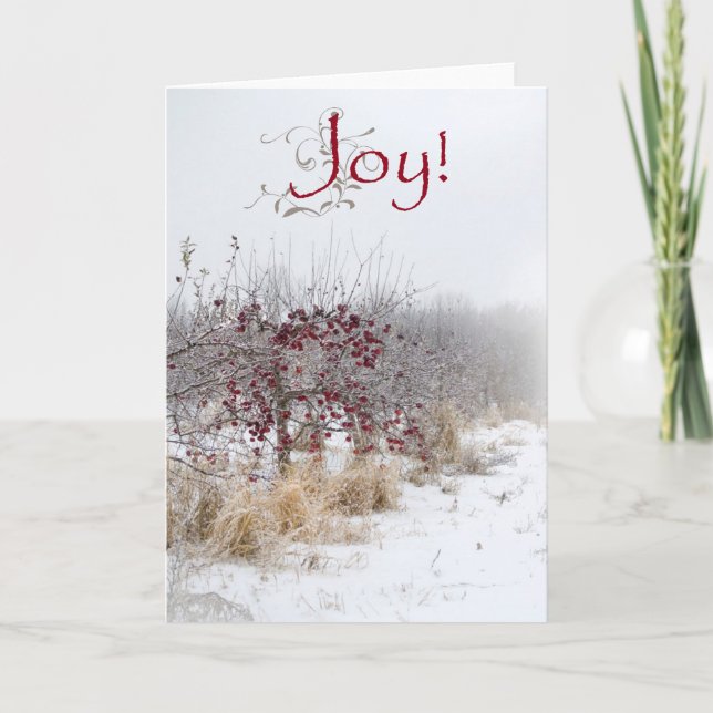 Cartão De Festividades Simple Country Christmas greeting cards (Frente)