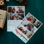 Cartão De Festividades Simples Clássico Feliz Natal Vertical 6 Foto<br><div class="desc">Celebre a temporada com este simples e único e clássico cartão de feriado Merry Christmas vertical 6 com um toque de charme vintage. A design minimalista apresenta uma elegante paleta de cores vermelha e verde, evocando o espírito aconchegante do inverno. O seu apelo moderno e divertido, aliado à formulação tradicional,...</div>
