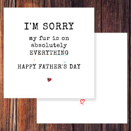 Cartão De Festividades Simples Dia de os pais Engraçado De Peles De Cão