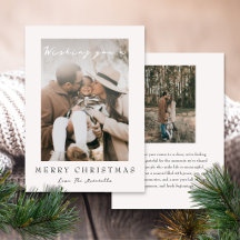 Simples e Elegante Feliz Natal Foto Minimalista