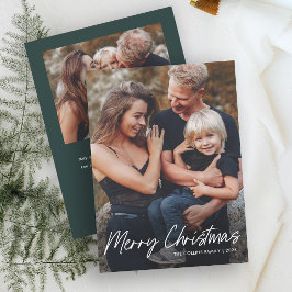 Cartão De Festividades Simples Letra Feliz Natal 2 Foto