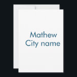 Cartão De Festividades simples letra inicial monograma adicionar sua letr<br><div class="desc">design</div>